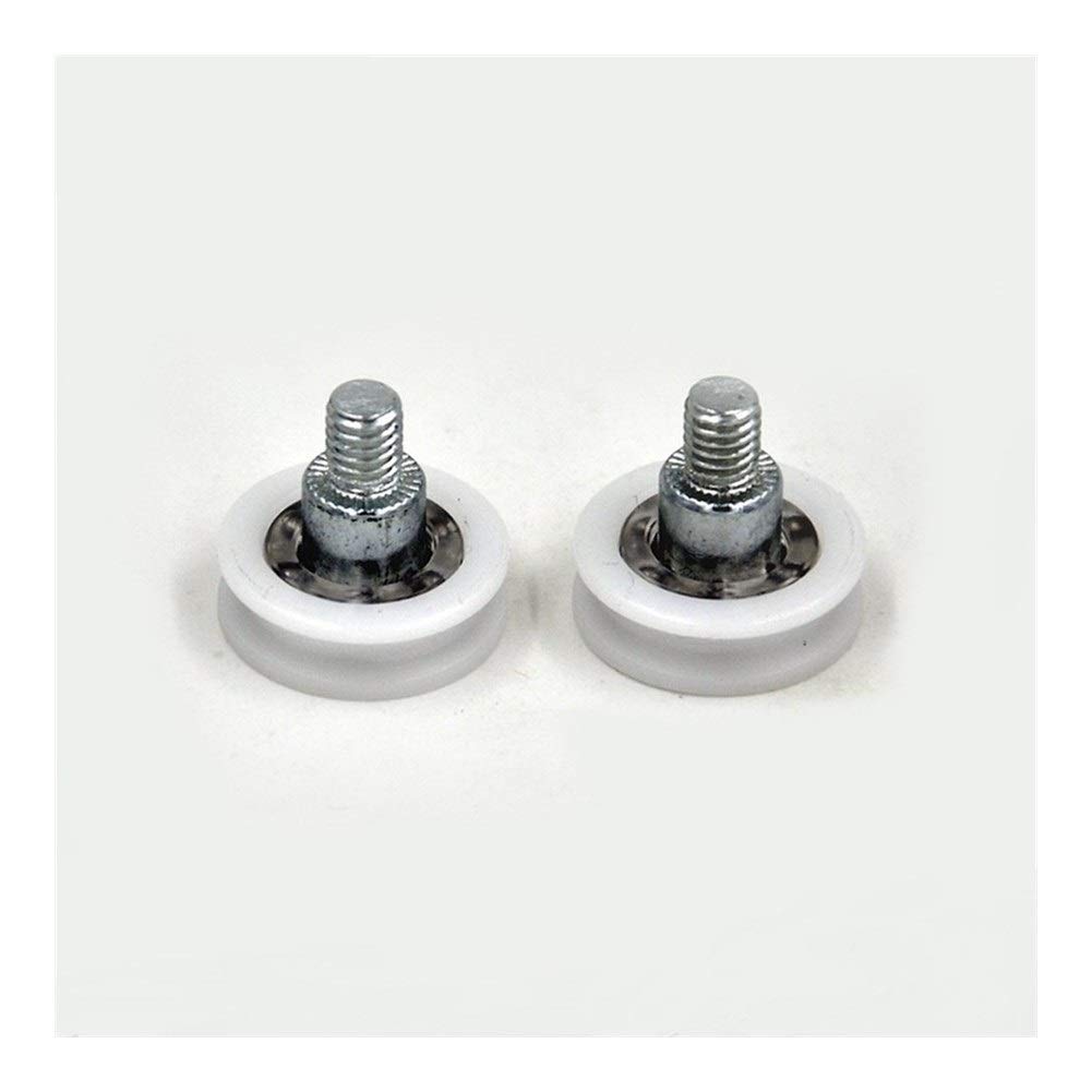 DR22C6L7 roulement de poulie à vis 2 pièces Pom 636 M67 Portes et fenêtres Rouleau Roue muette roulements recouverts de Plastique 6x22x7mm roulements à Billes
