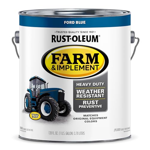 Image of Rust-Oleum 280172 Farm & Implement Enamel Paint, Gallon, Ford Blue