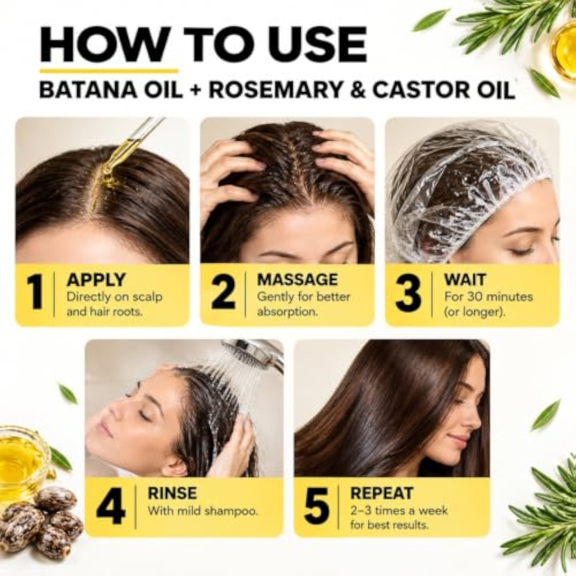 Batana Oil for Hair Growth 100ml, Organic & Raw