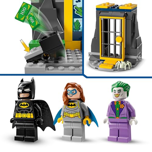 DC Batcaverna con Batman, Batgirl e The Joker, Giocattolo da Costruire con Action Figure dei Supereroi da Collezione, Giochi Creativi per Bambini e Bambine da 4 Anni con Batwing e Macchina 76272 - Lego - Immagine 4