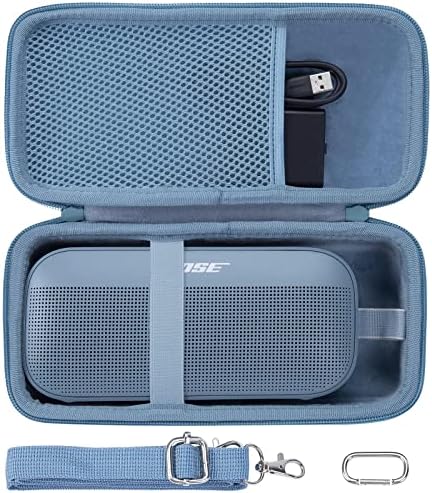 co2CREA Hard Travel Case Replacement for Bose SoundLink Flex Bluetooth Portable Speaker (Stone Blue Case)