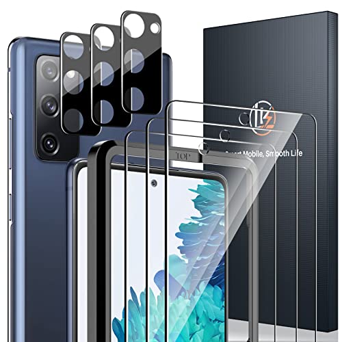 Image of LK 3 Pack Samsung Galaxy S20 FE 5G Screen Protector+3 Pack Camera Lens Protector, 9H Tempered Glass, Easy Installation, [Not Fit for Galaxy S20]