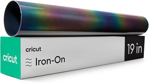 Cricut Arc-en-ciel réfléchissant thermocollant 12 x 19 (1) Reflective Iron-On, Vinyle, 30,5cm x 48cm