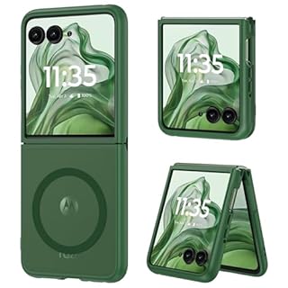 DUEDUE for Motorola Razr Plus 2025/2024 Case, Moto Razr 50 Ultra 5G Case Magnetic, Protective Cover Shockproof Phone Case for Motorola Razr+ Plus 2025/2024/Moto Razr 50 Ultra 5G 6.9", Green