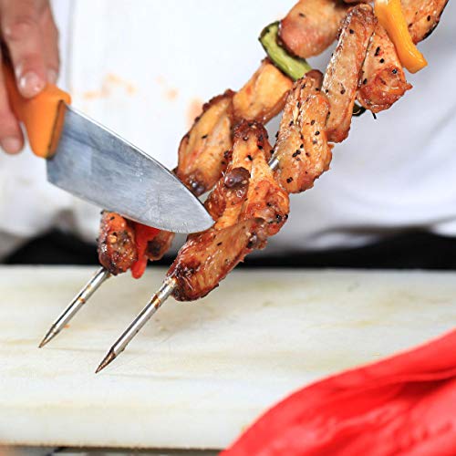 Espetos de churrasco DOITOOL para espetos de chapa de aço inoxidável para grelhar 51 peças de pinos