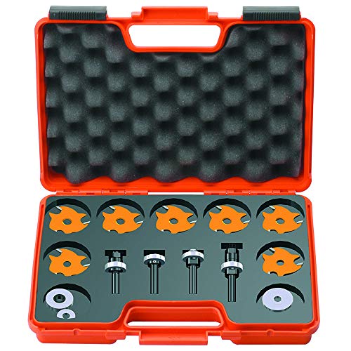 Codice: s=ø8mm Cmt 923.001.11 Set di 7 Frese a Disco Z3 Hw con 4 Mandrini S=8