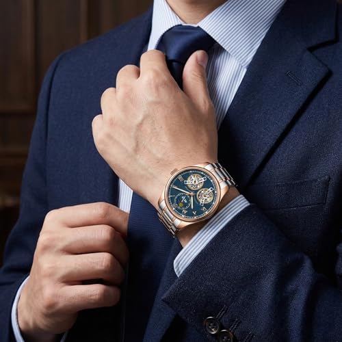 Image of ALIX AL2917 Modern Textured Dial Chronograph Analog Watch Black Strap