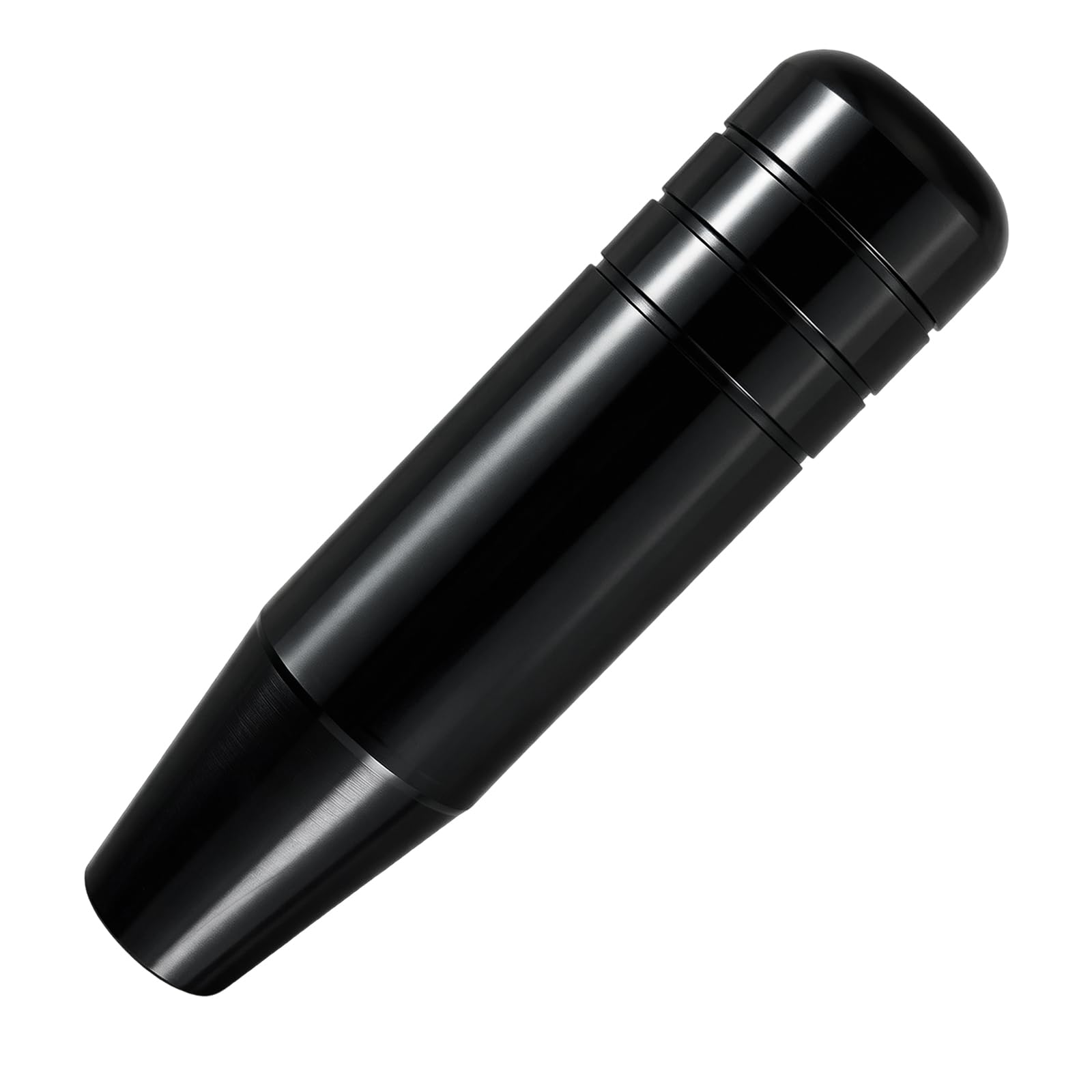 Abfer 5" Heavy Weighted Shifter Knob, Aluminum Alloy Car Gear Lever Stick Shift Handle Fit Most Automatic Manual Vehicle (Black)