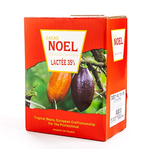 Milk (Lactee) Couverture Baking Chocolate 35% by Cacao Noel (11 pound)