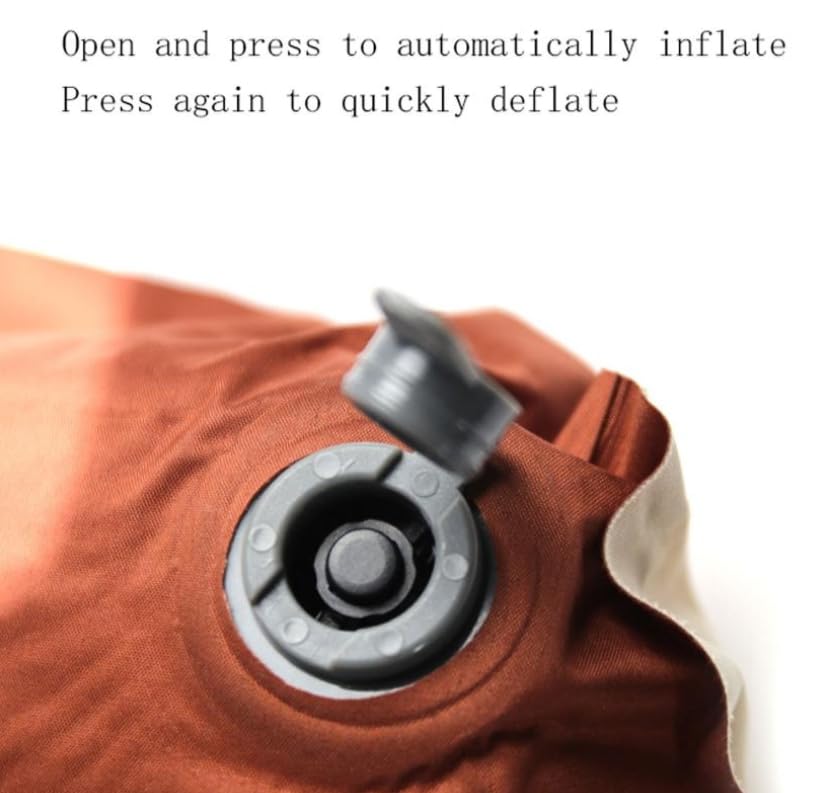 Luminexia Cuscino da Viaggio Autogonfiabile,Ultraleggero Cuscino Gonfiabile Campeggio,Cuscino Cervicale Portatile,Cuscini Gonfiabili Comprimibile Ergonomico,per Auto,Aereo,Treno,Ufficio（2pcs）