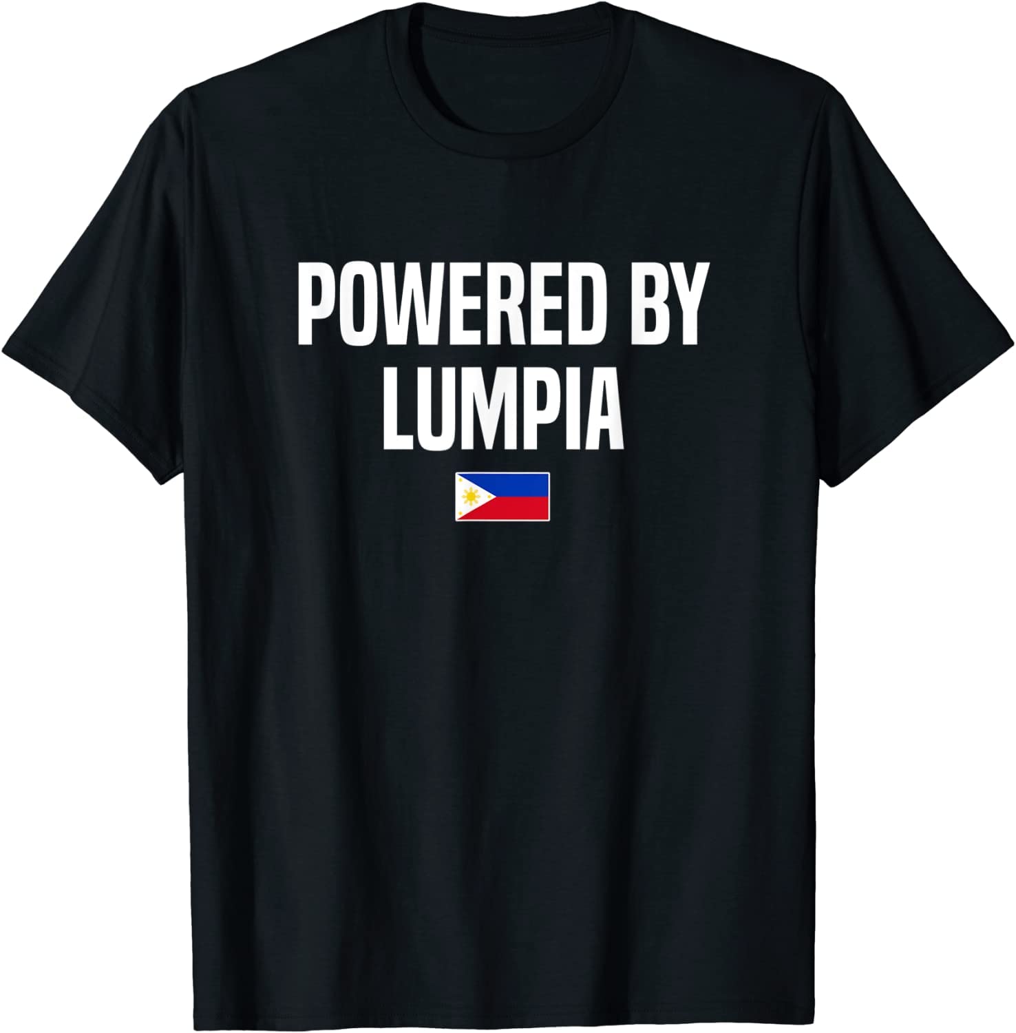 Powered by Lumpia Philippines Pinay Pinoy Filipina Filipino ds1330 T-Shirt Cotton T-Shirt - Regular Fit, Printed T-Shirts for Men 3745-image-26