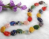 murano glasperlen millefiori Wunderschöne Kette in Murano Stil