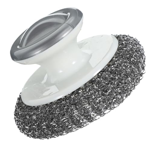 FUNOMOCYA Ergonomic Dish Brush Pot Scrubber Kitchen Brush Non-s Scratch Stainless Steel