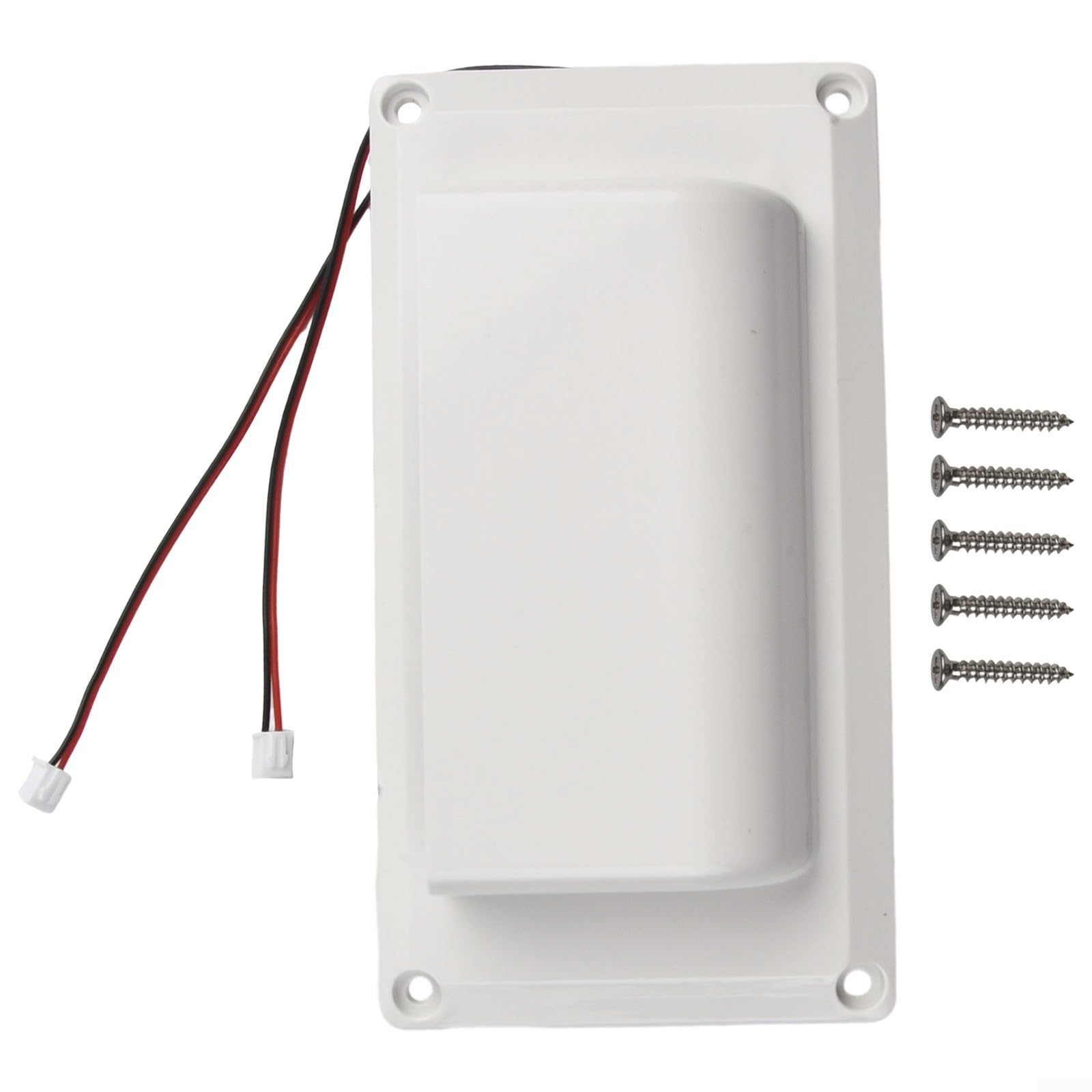 Ventola di scarico laterale 12V 6W per camper roulotte barche silenziosa plastica bianco