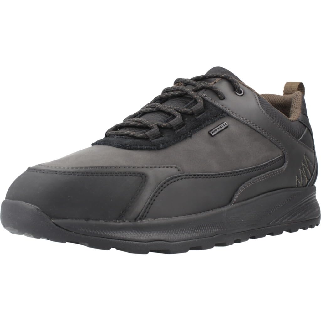 Geox Men's U Terrestre B ABX DSneaker, Black, 10.5 UK