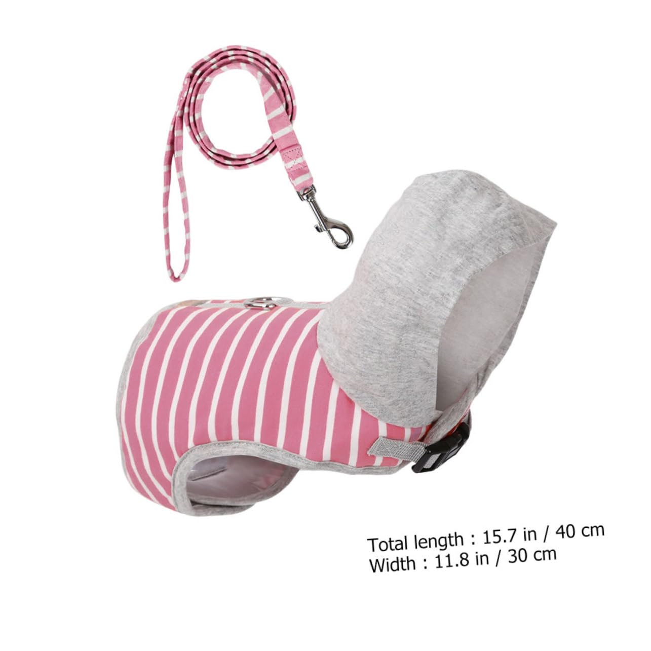 Toddmomy Pet Vest Harness for Cats No Pull Design Comfortable Outdoor Walking Training Gear Quick Release Buckle for Daily Use Striped