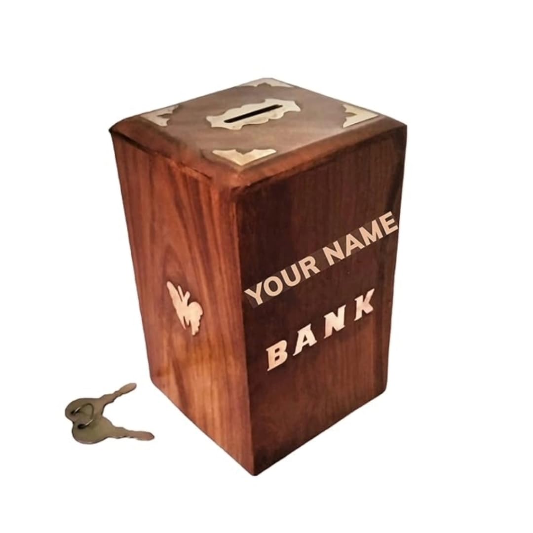 customised Money Bank Wooden Personalised Coin Bank add Your Name(neha) in Your Saving Bank Wooden Square Bank Piggy Bank Decor,Birthday Gift for Kids Adults,Boys and Girls. (B0DH3FZ1GB) Amazon Price History, Amazon Price Tracker