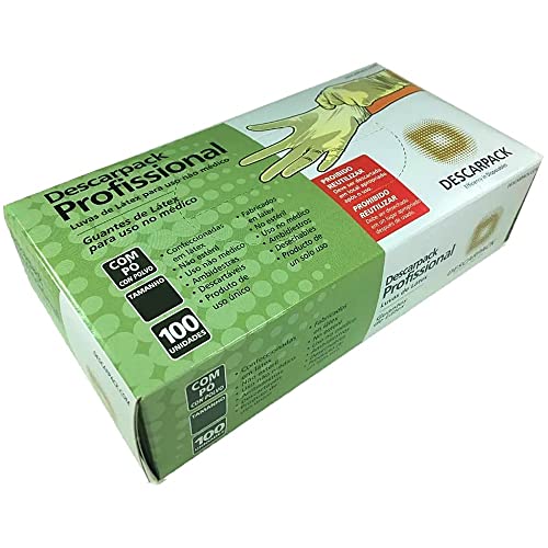 Luva De Látex Descarpack Tam Pp C/ 100 Unidades