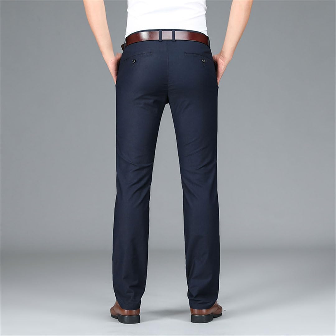 Vogrtcc Pantalones Casuales Elásticos para Hombre Pantalones De Negocios