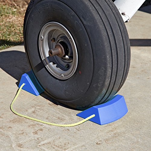 BUNKERWALL Durable Aircraft Style Wheel Chock Blocks on Rope BW2302 - Thumbnail 4