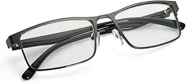 Gafas Para Miopía Con Montura De Metal Negra (-4.0) - Óculos Graduados