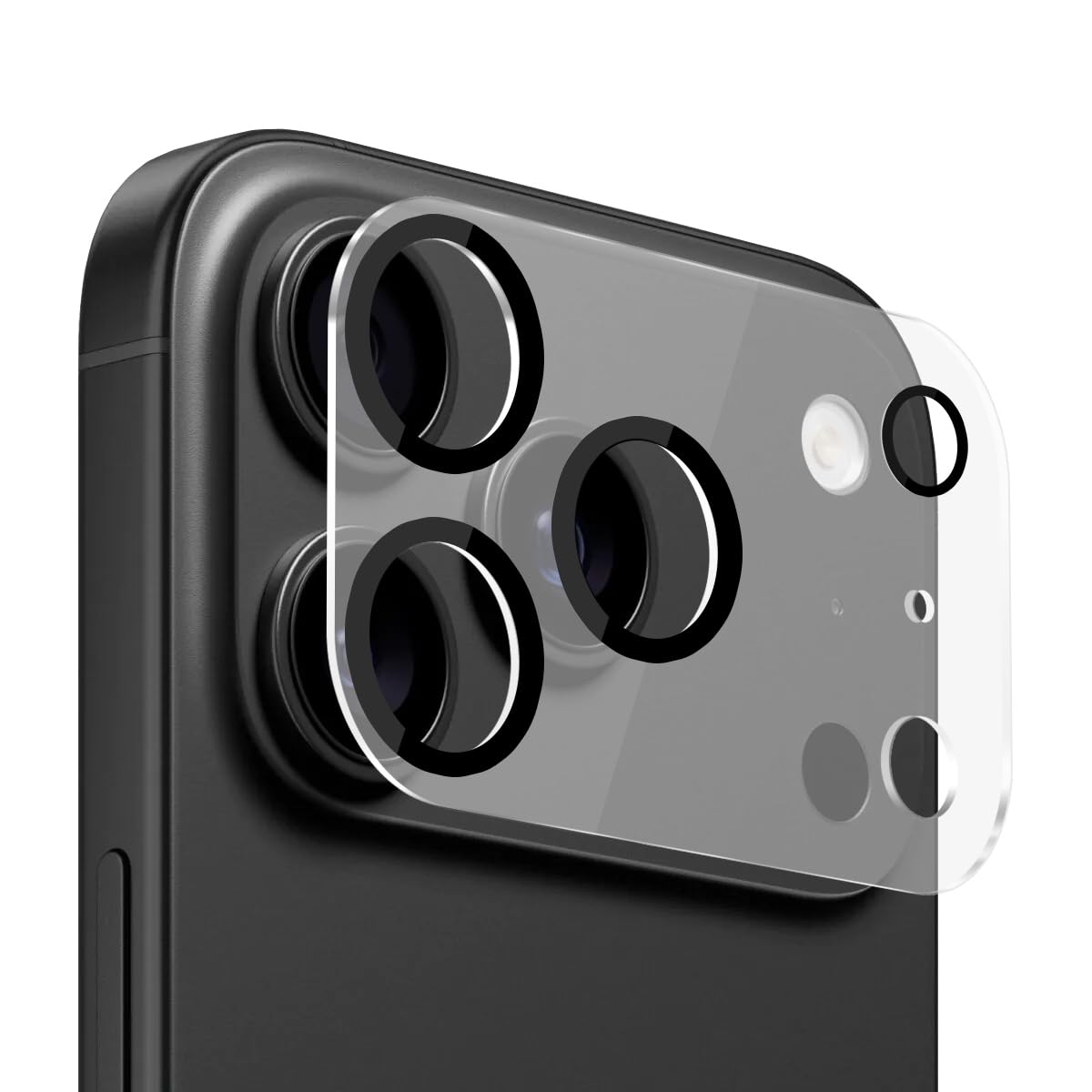 Buff iPhone Kamera Lens Koruyucu Şeffaf 9H Sert Temperli Cam (iPhone 17 Pro)