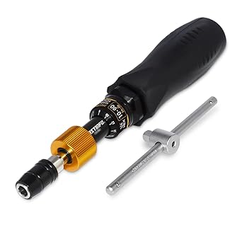 FIRSTINFO Precision Certified Limiting/Limited Torque Screwdriver, 1/4 Inch Universal Hex Bit Holder, 10-90 in. lbs.