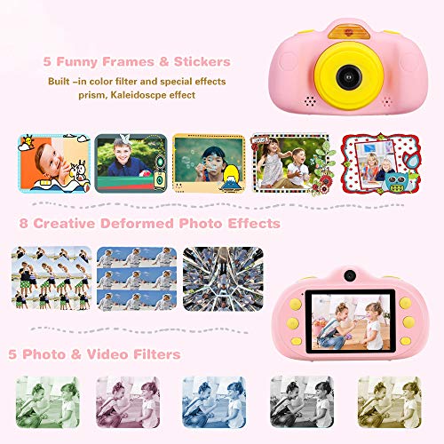 YunLone ToyZoom 1080P HD Bambini Fotocamera Selfie...