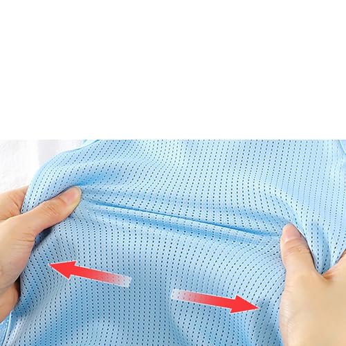 Kids Boys Soccer Pinnies Training Jersey Mesh Sports Vest Breathable Quick Dry Tank Top (Light Blue, 6-12 Months)3