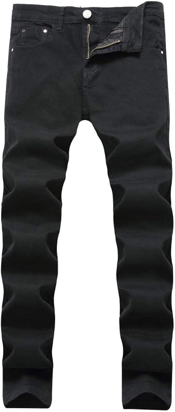 Amazon デニムパンツ メンズ Boybya ストレッチ 多色 単色 スキニー シンプル トレンド スリムフィット ストレート 美脚 快適な カジュアル おしゃれ 人気ブランド 細身 旅行 ストリート 日韓風 大きいサイズ カレッジ风 ロングパンツ ジーンズ 通販