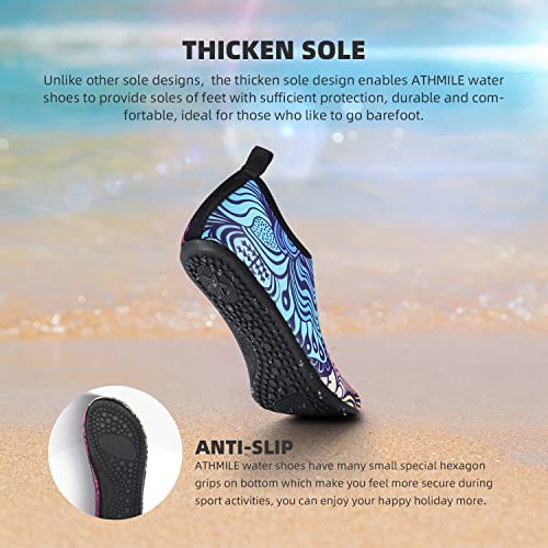 Water Shoes for Women Men Quick-Dry Aqua Socks Swim Beach Barefoot Yoga Exercise Wear Sport Accessories Pool Camping Must Haves Adult Youth Size - Thumbnail 3