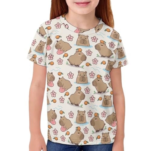 Image of Kids Graphic T-Shirt Boys Girls Novelty Tees Top Short Sleeve Shirts Summer Blouses 3-16