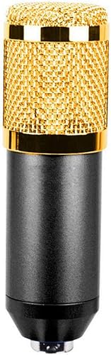 Kondensator-Mikrofon Karaoke Mikrofon Kit Schall Podcast Studio Rundfunk Aufnahme Microphone fA r Computer mit und Verstellbarem Mikrofonhalter Pink