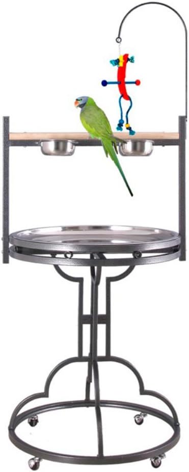 HQ Playstand, Stainless Steel Tray and Toy Hook, 1 Per Box, 28" Dx60 H, Platinum