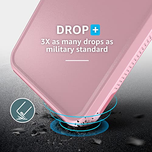 Legfes [5 In 1 Pioneer Designed For Iphone 7/8 Plus Cases - With 2 Pack [Tempered Glass Screen Protector]+2 Pack [Camera Lens Protector] Pink #TOP5