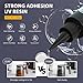 Akisey UV Resin Kit with Light, 100g UV Resin with Rechargeable 395NM UV Flashlight, Fast Curing in Seconds, UV Glue Adhesive for Bonding Jewelry, Plastic, Glass Repair, w/Mat, Gloves, Storage Bag