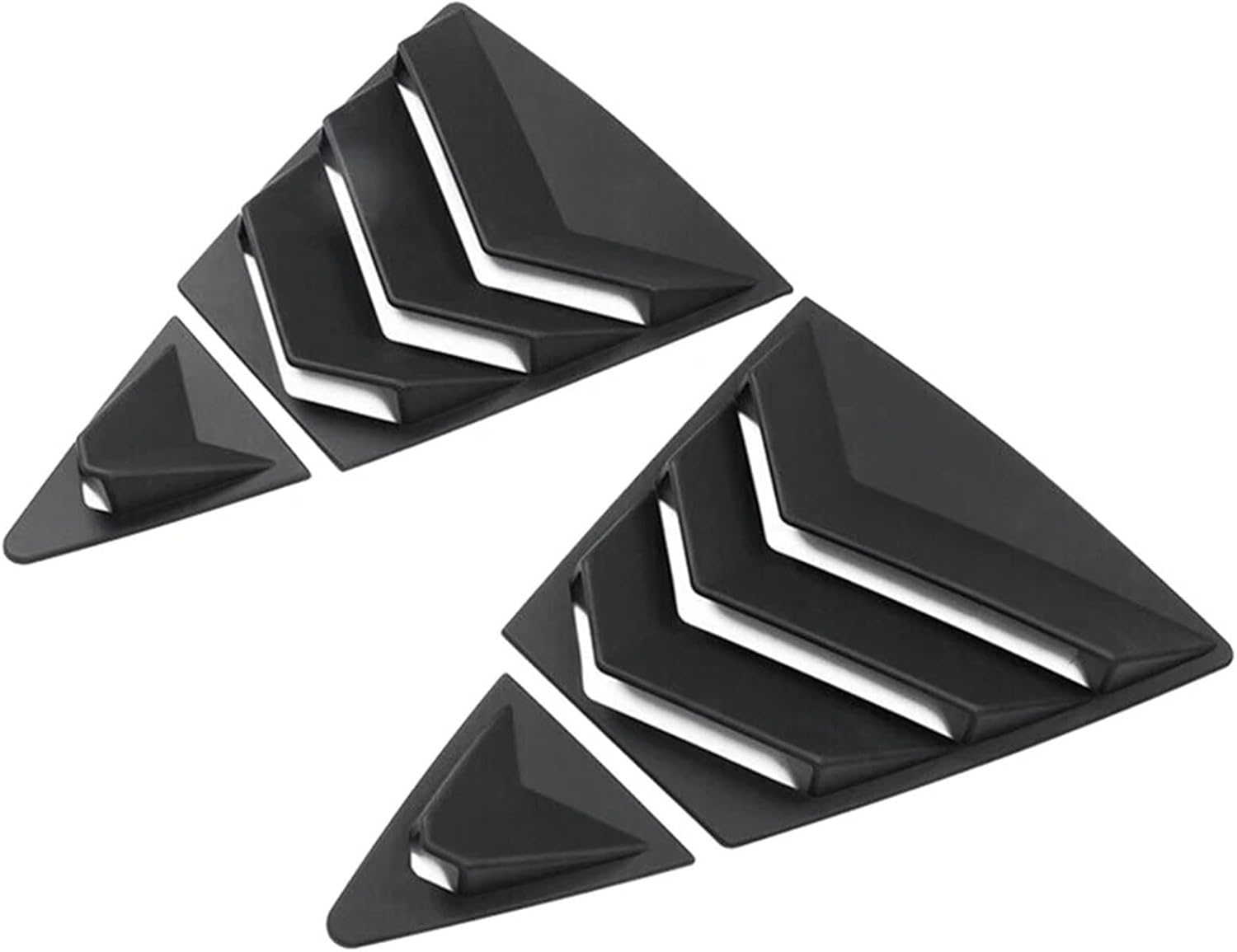 Car Rear Side Vent Quarter Window Louver Shutter Cover Matte Black ABS Car Accessories Compatible with Toyota Corolla 2020 2021 2022 2023 00