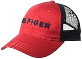 Tommy Hilfiger Dad Hat Hilfiger Trucker Cap Hat, Tango red, O/S