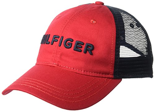 Tommy Hilfiger Dad Hat Hilfiger Trucker Cap Hat, Tango red, O/S Tommy Hilfiger Dad Hat Hilfiger Trucker Cap Hat, Tango red, O/S