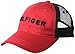 Tommy Hilfiger Men's Dad Hat Hilfiger Trucker Cap, Tango Red, O/S