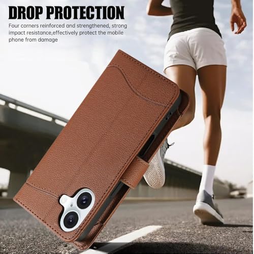 Étui de téléphone en cuir élégant pour iPhone 14 Pro avec fentes porte-cartes - 6