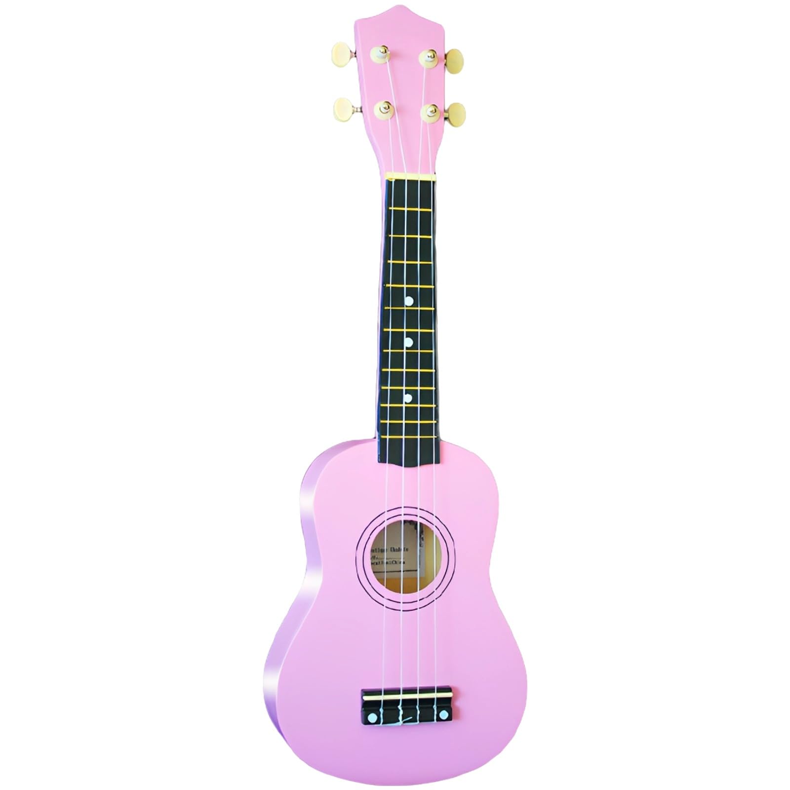 24 cale, 61 cm różowe ukulele dla początkujących, ukulele z drewna basowego z wypukłym dnem, czysty dźwięk, poręczne i przenośne, idealne dla młodych muzyków, uczniów i dorosłych