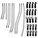 MOHERO 10Pcs Stainless Steel Rod Link Linkage Set 313mm Wheelbase 7mm Steering Rod for 1/10 TRX4 RC Crawler Upgrade Parts
