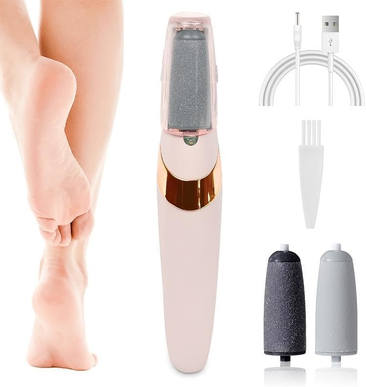 Electric Feet Callus Remover,Portable Electronic Foot File Pedicure Tools,Waterproof Foot Scrubber File,Pedi Foot Care for Dead,Hard Cracked Dry Skin Manicure Nail Nail Care Cutics Nail Art