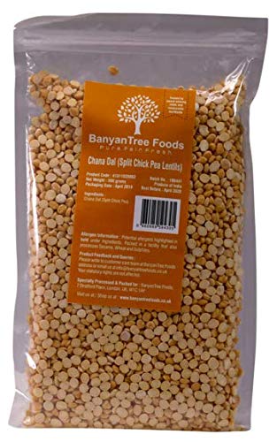 BanyanTree Foods Lentejas de Garbanzos Partidos (Chana Dal) 2kg