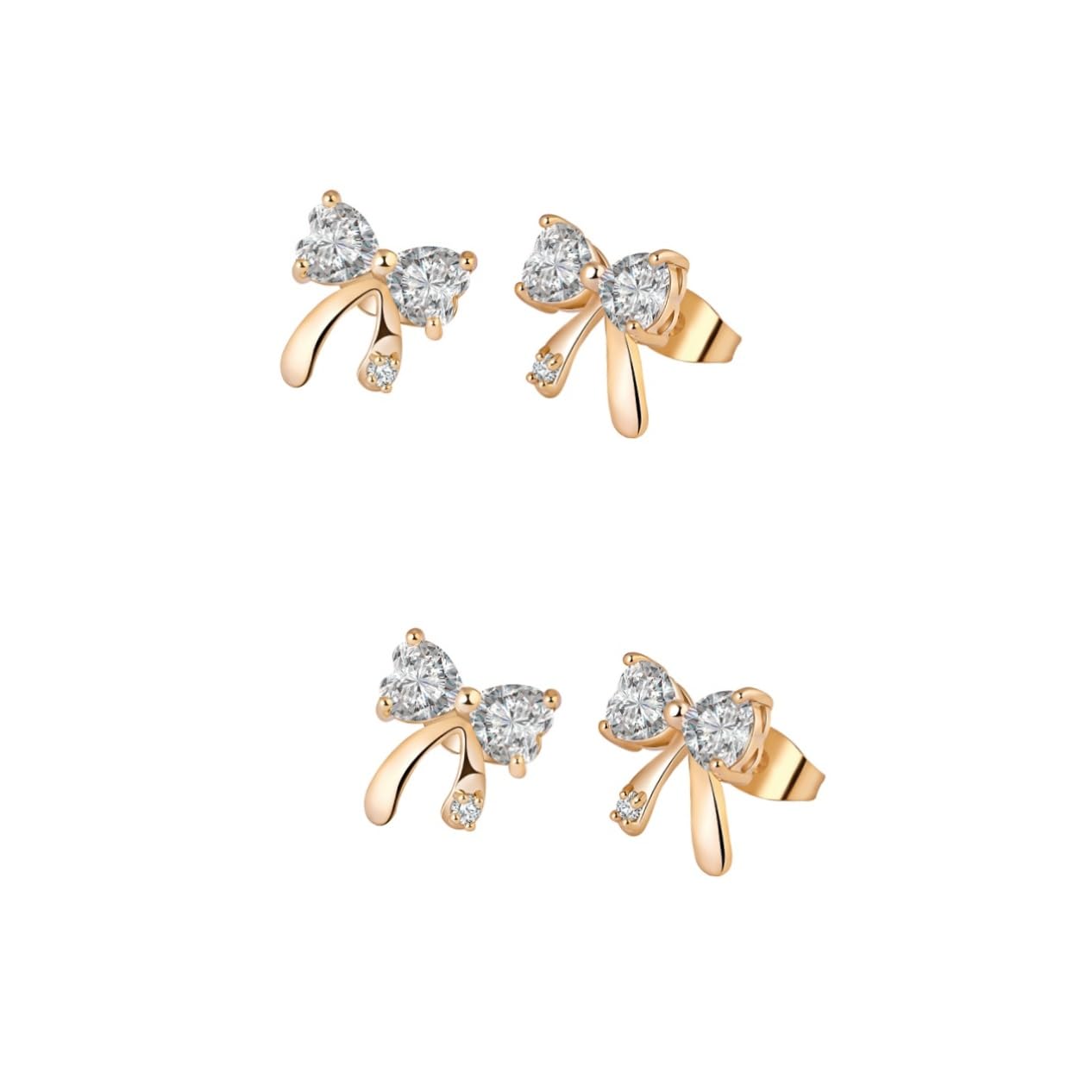 Boucles d'oreilles pendantes en forme de larme en cristal et diamant pour mariée