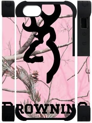 AliceStore Browning Cutter Logo Pink Camouflage Case for Iphone 5s 5 Polymer