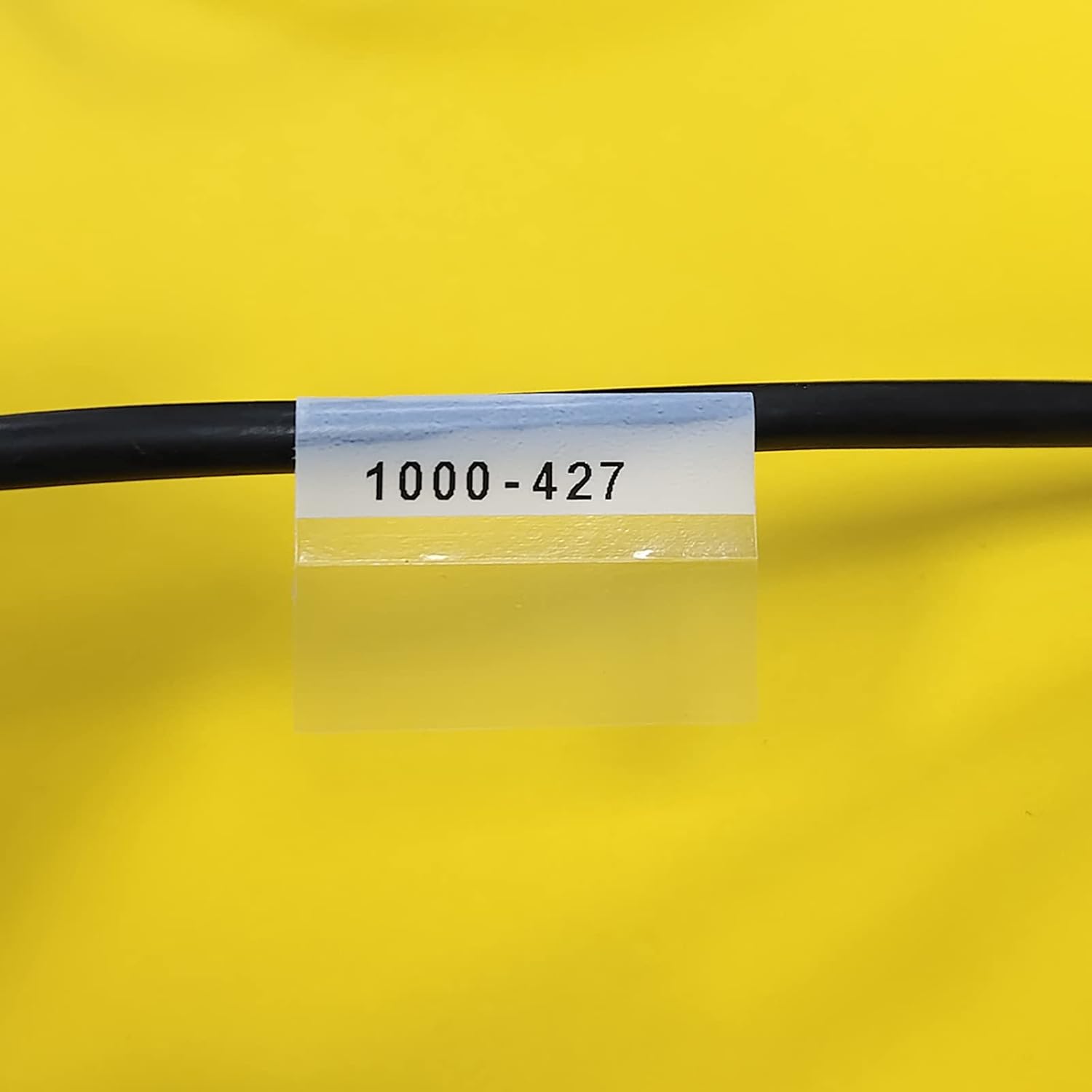 Wire Wrap Label Compatible M21-1000-427 Self-Laminating for Vinyl Patch Panel and Cable Labeling,Work with BMP21-PLUS,BMP21-LAB and IDPAL Label Printer,1 Inch Width,Black on White,2-Pack