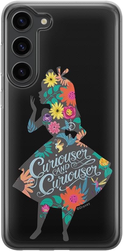 ERT GROUP Mobile Phone case for Samsung S23 Plus Original and Officially Licensed Disney Pattern Alice 002 optimally adapted to The Shape of The Mobile Phone, Partially Transparent