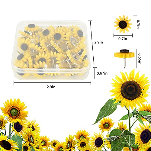 40 pasadores de girasol de resina resistente para suministros 3